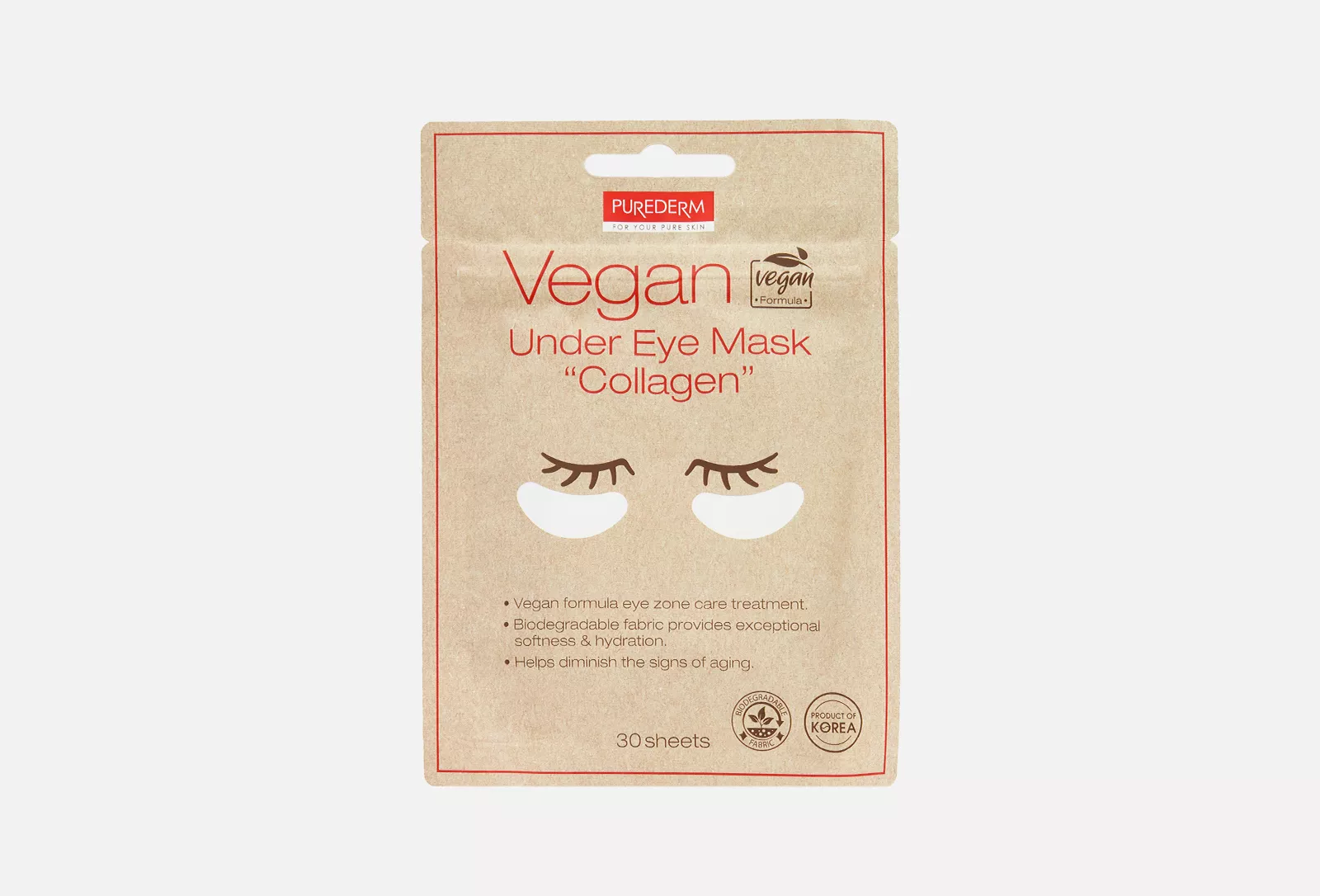 Purederm Vegan Under Eye Mask: Masker Mata Vegan yang Menyegarkan